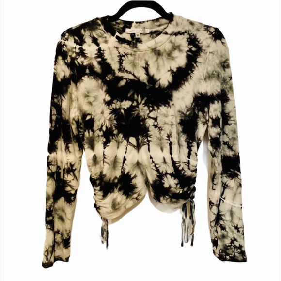 YOUNG FABULOUS & BROKE Tie Dye Long Sleeve Ruched - Picture 3 of 9